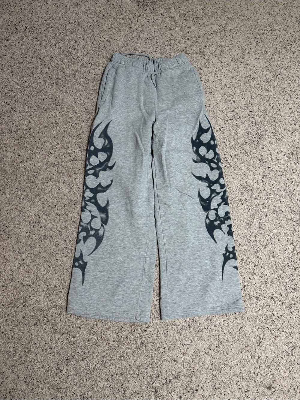 Urban Outfitters Gray Sweatpants with Black Tribal Panels